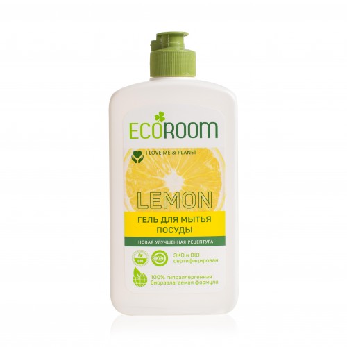 ECOROOM Средство для мытья посуды Лимон 500мл